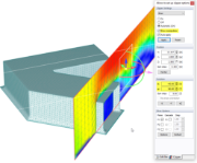 Plano Slicer, resultados de campo de velocidade em plano não paralelo